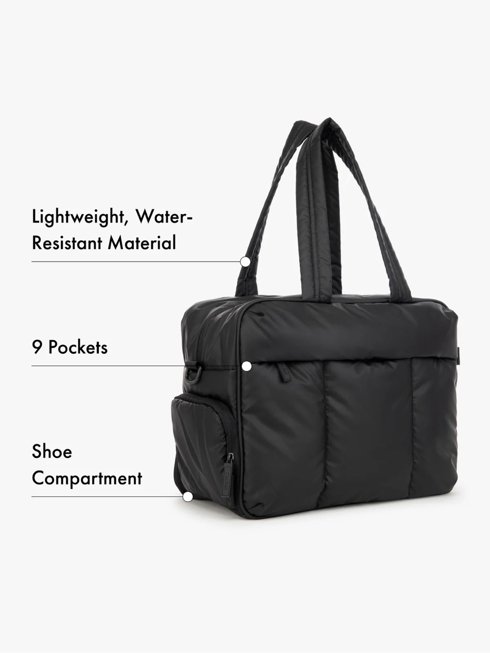 Luka Duffle in Matte Black - Picture 4 of 5